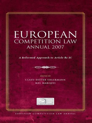 cover image of European Competition Law Annual 2007